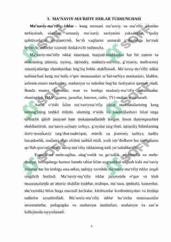 Jamiyat rivojlanishida ma'naviy-ma'rifiy ishlarning oʻrni 4