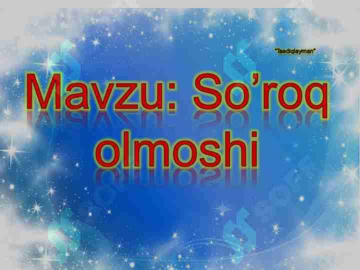 So'roq Olmoshi 1