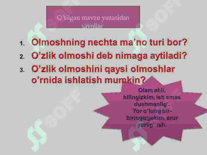 So'roq Olmoshi 5