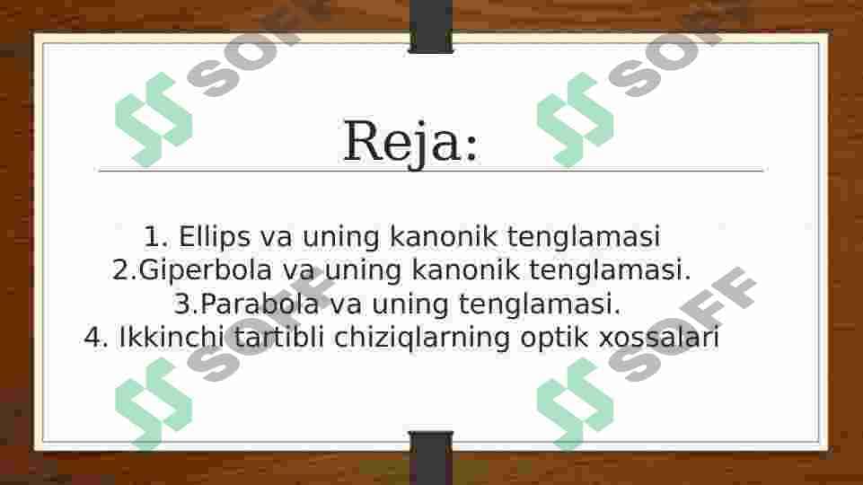 ikkinchi tartibli chiziqlarning optik xossalari 2