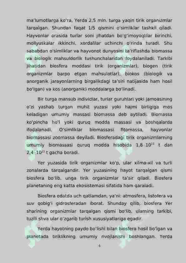 O`simliklarning inson va biosferadagi ahamiyati 6