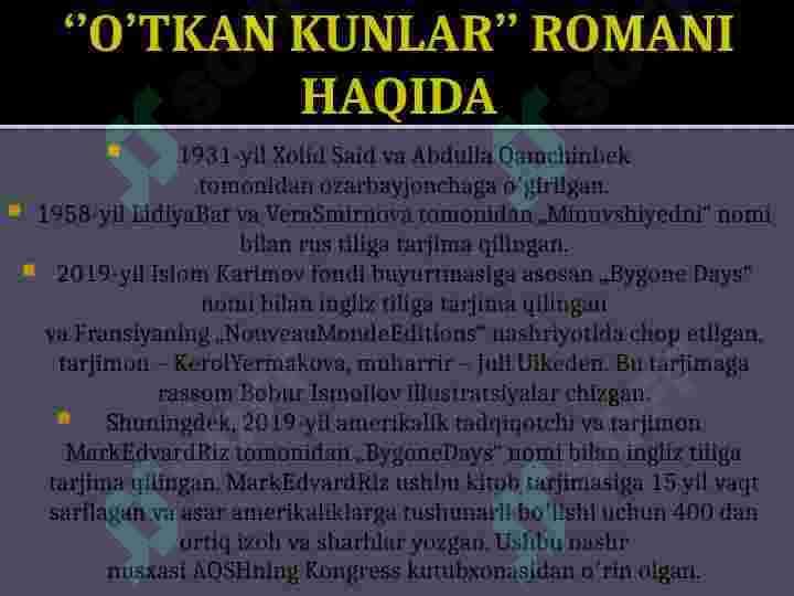 o'tkan kunlar 5