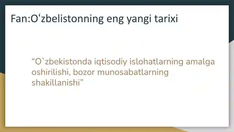 Bozor infratuzilmasining shakillanishi qishloq xo`jaligidagi islohatlar, sanoat avtomobilsozlik sohasining rivojlanishi