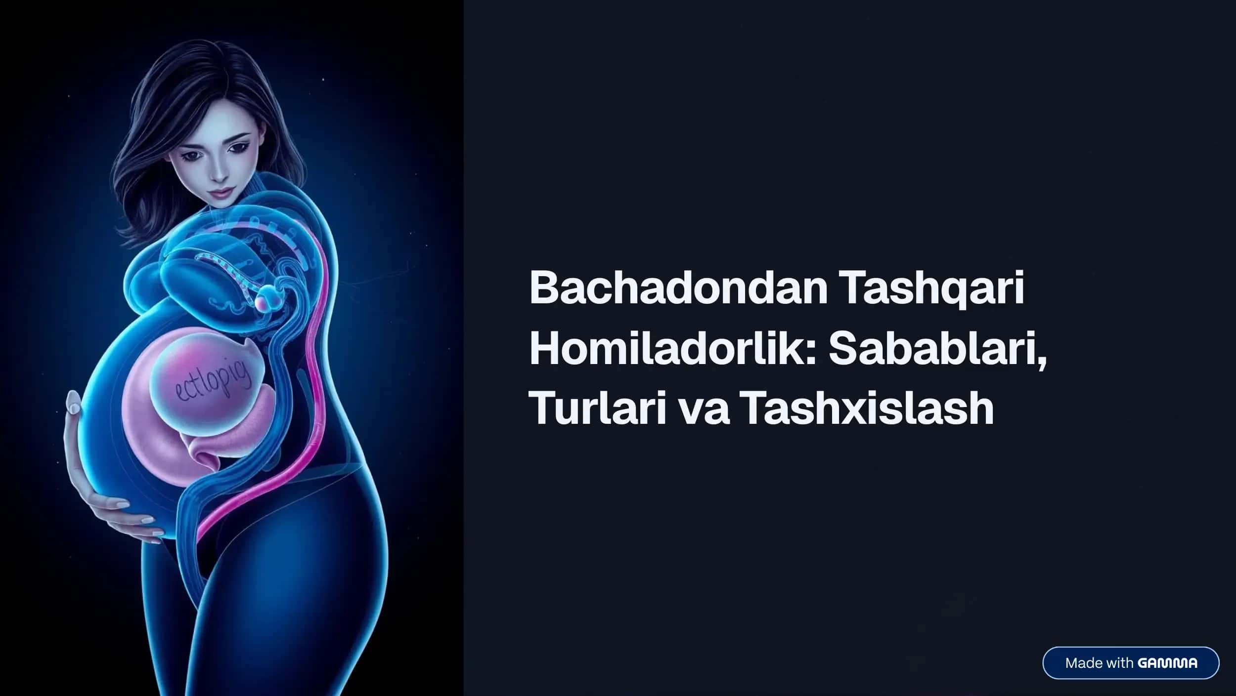 Bachadondan Tashqari Homiladorlik 1