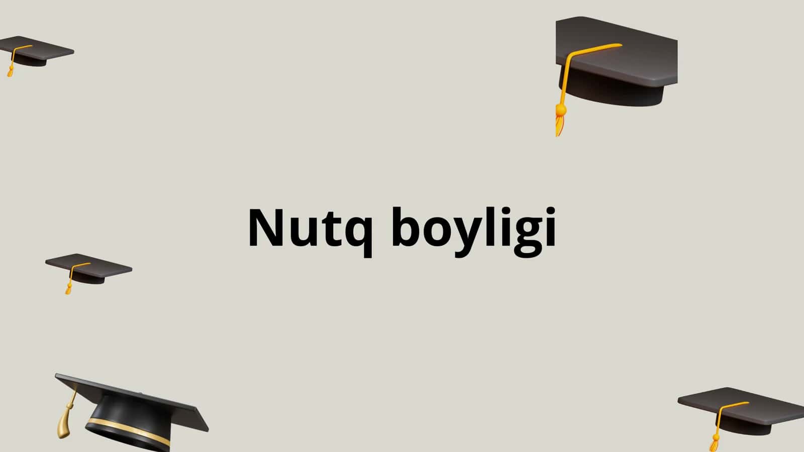 Nutq boyligi 1