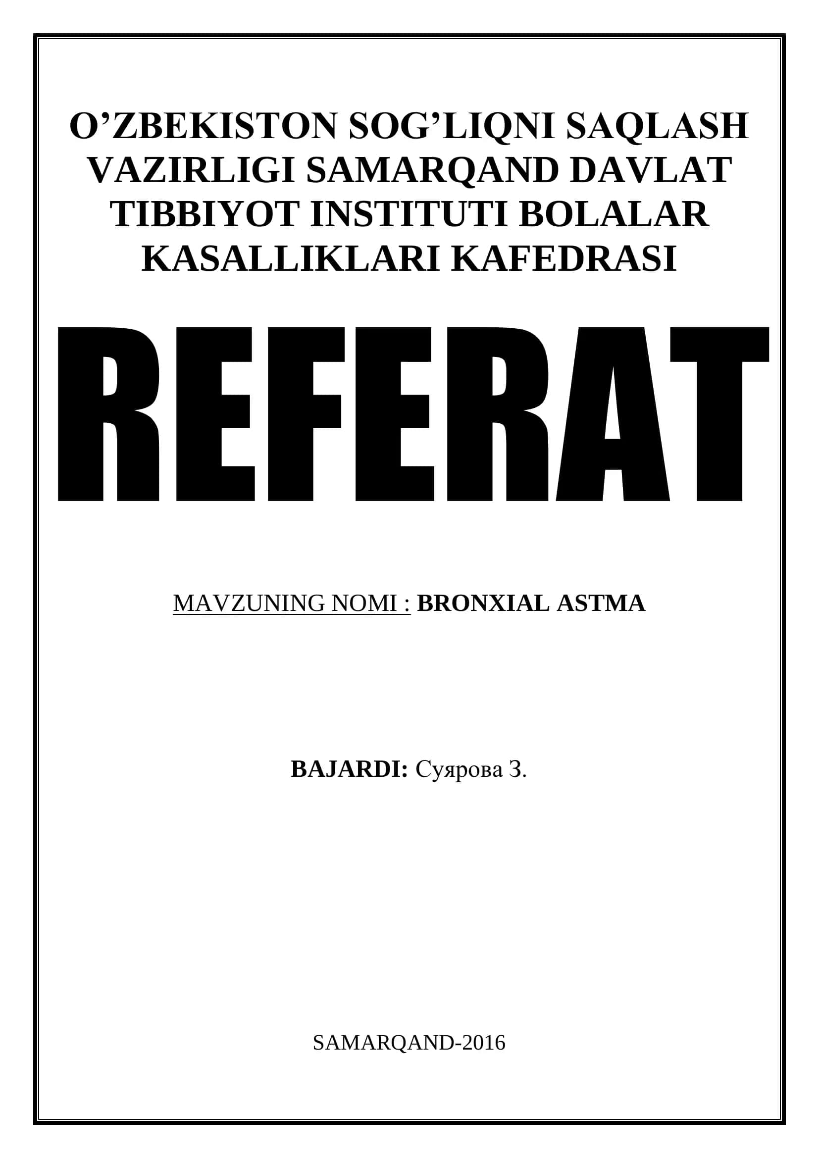 BRONXIAL ASTMA REFERAT 1