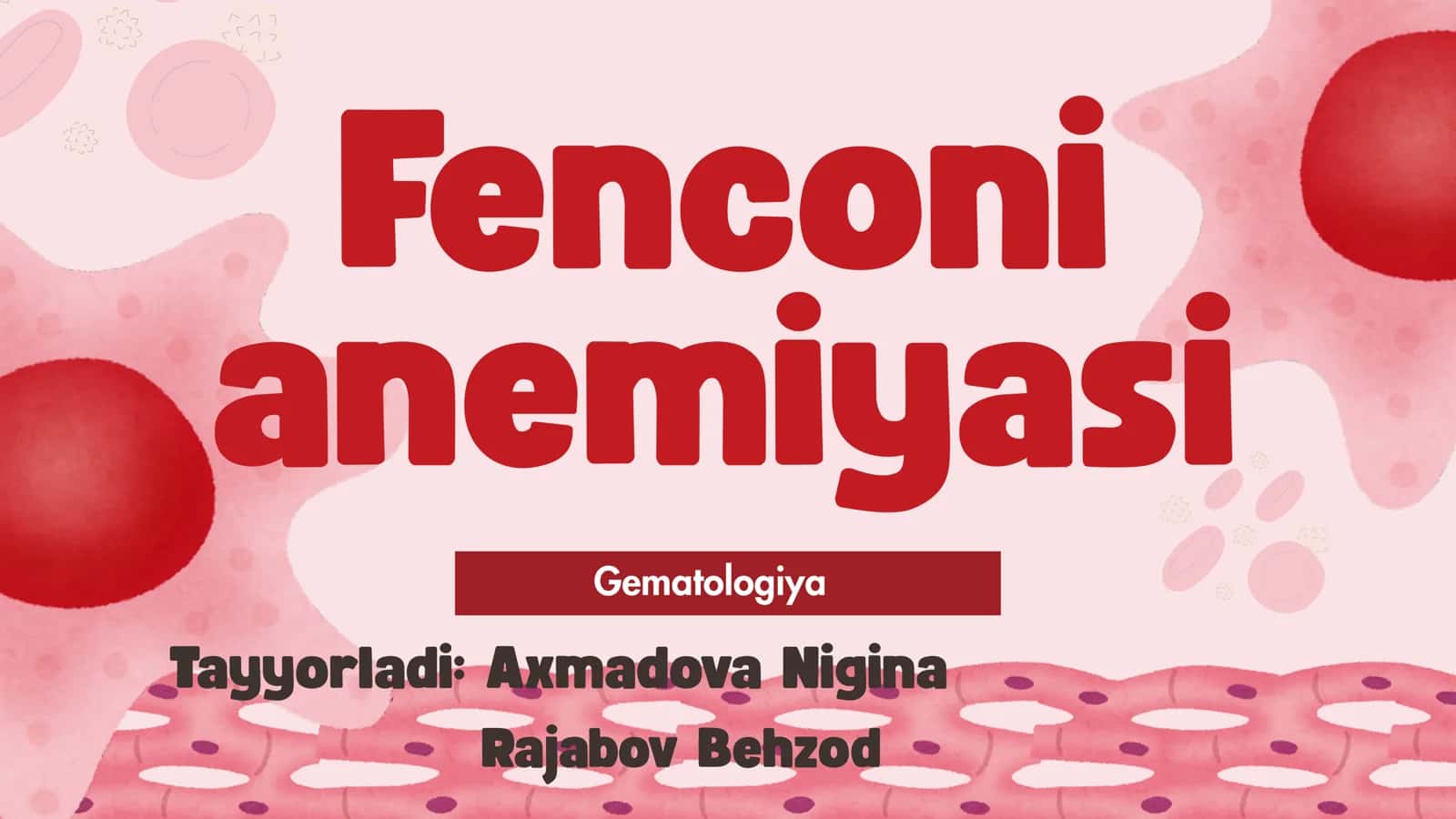 fenconi anemiyasi 1