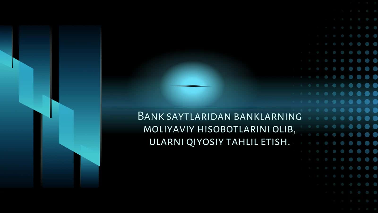 Banklar moliyaviy hisobotlarining qiyosiy tahlili 1