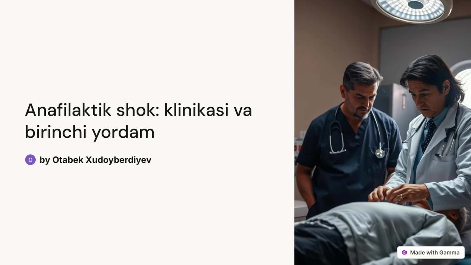 Anafilaktik shok: klinikasi va birinchi yordam 1