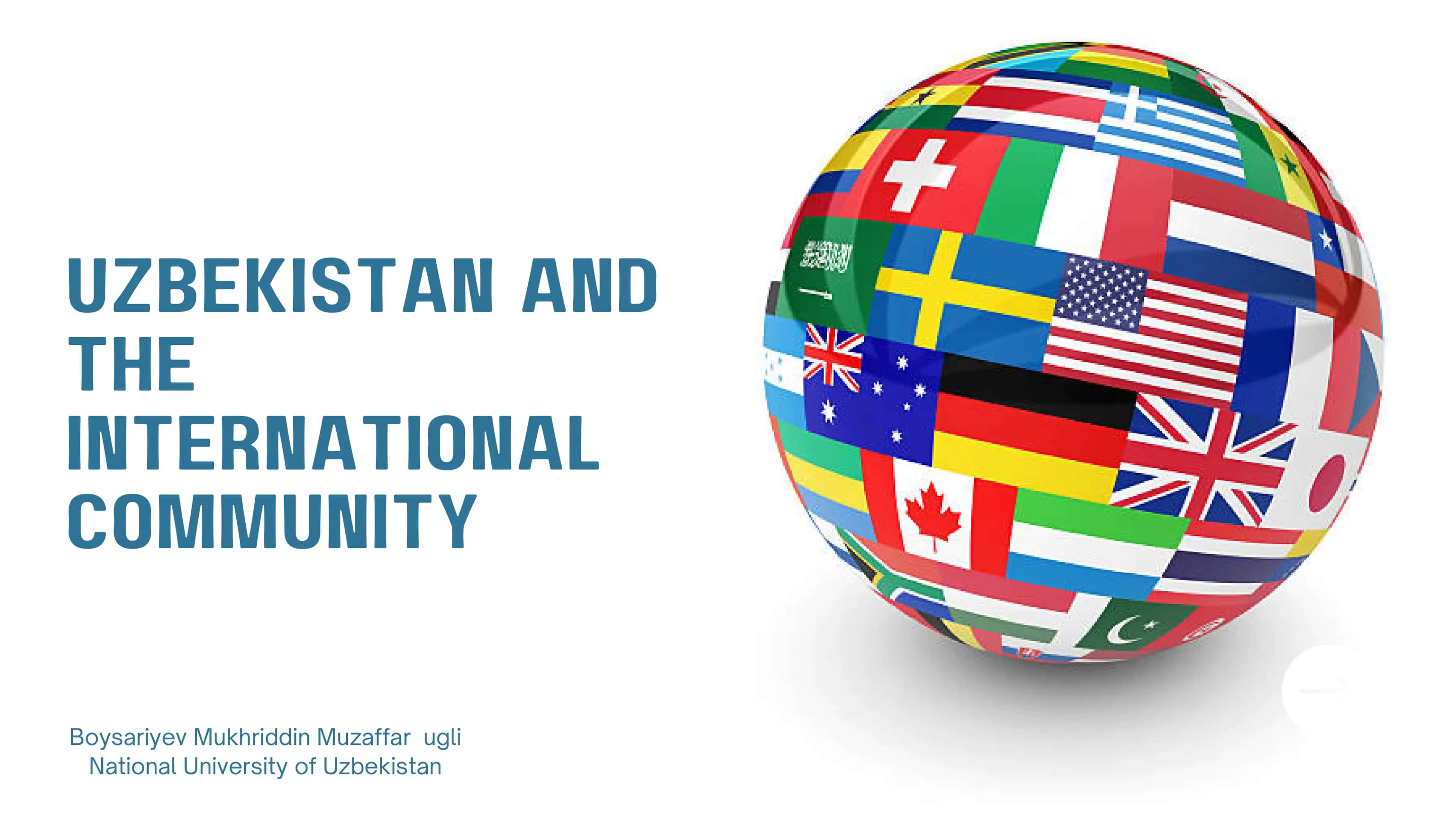 Uzbekistan and the international community 1