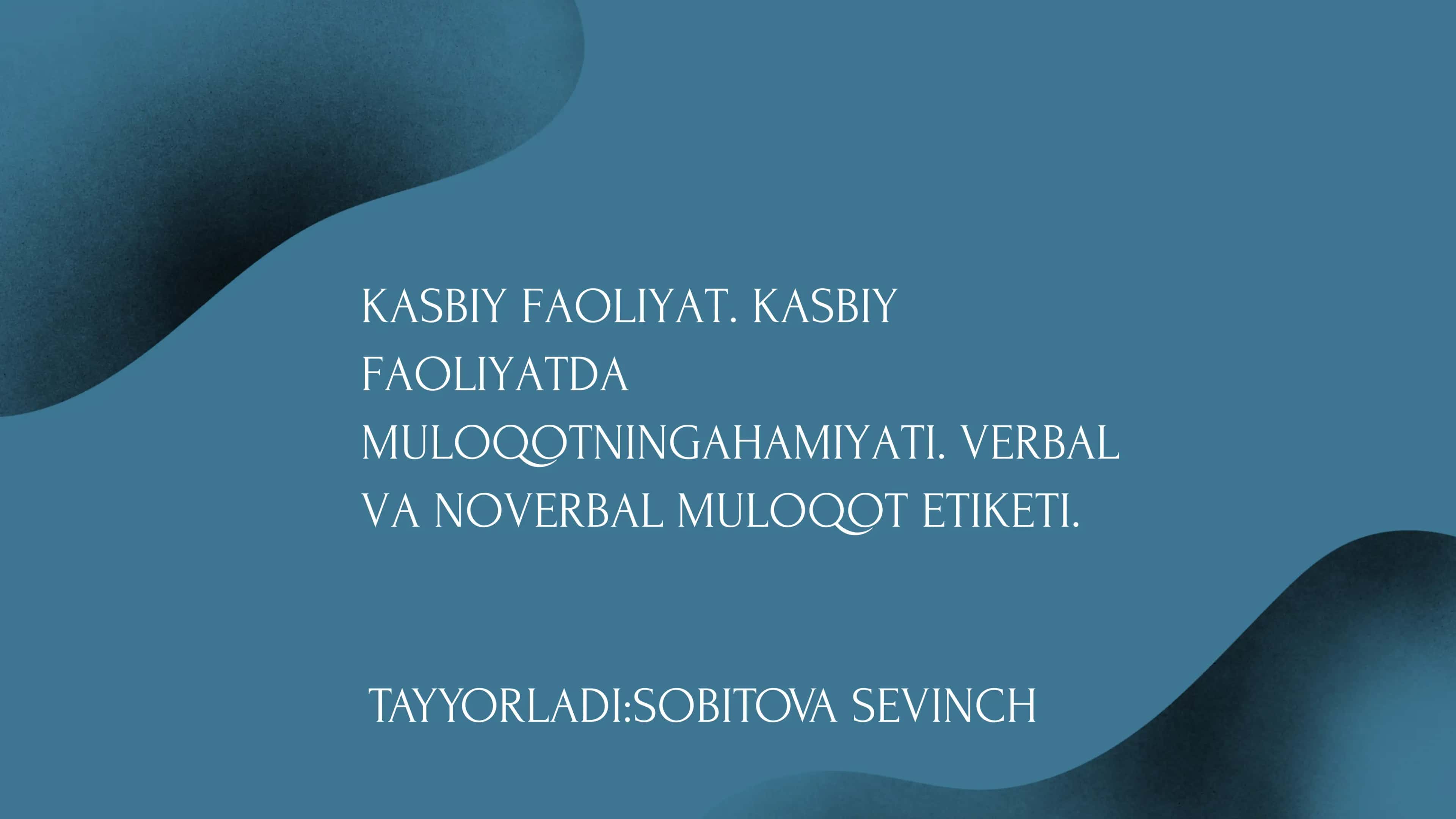 KASBIY FAOLIYAT TUSHUNCHASI 1