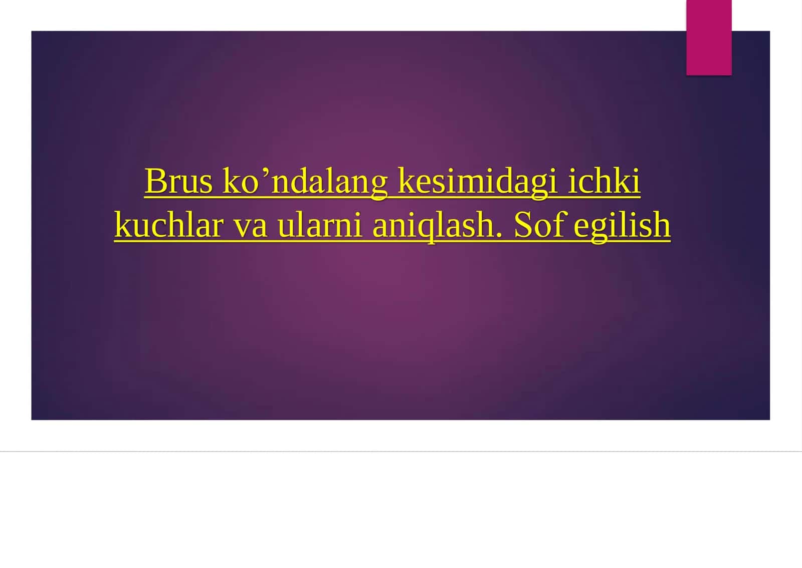 Ko’ndalang kesim 1