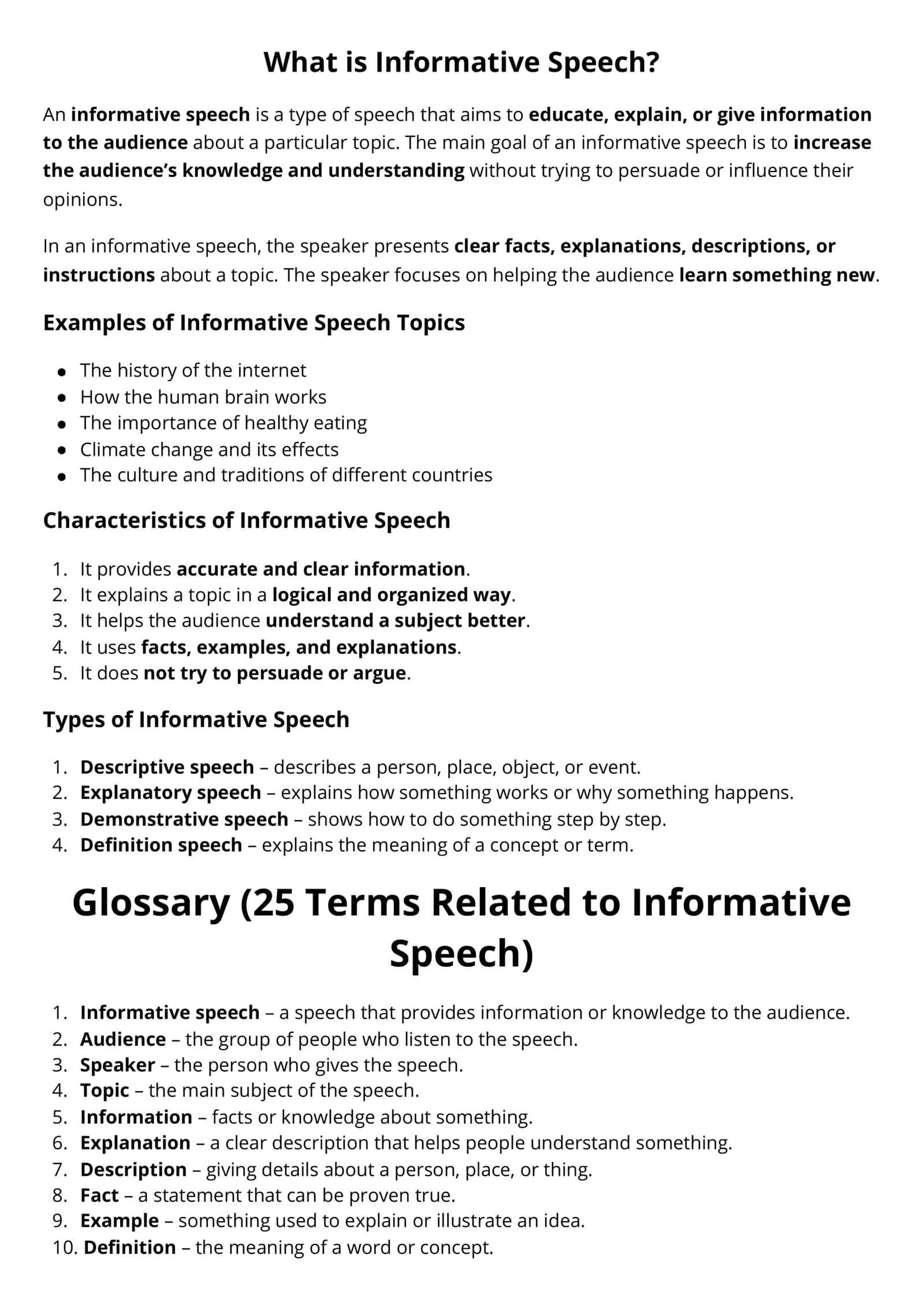 Informative Speech 1