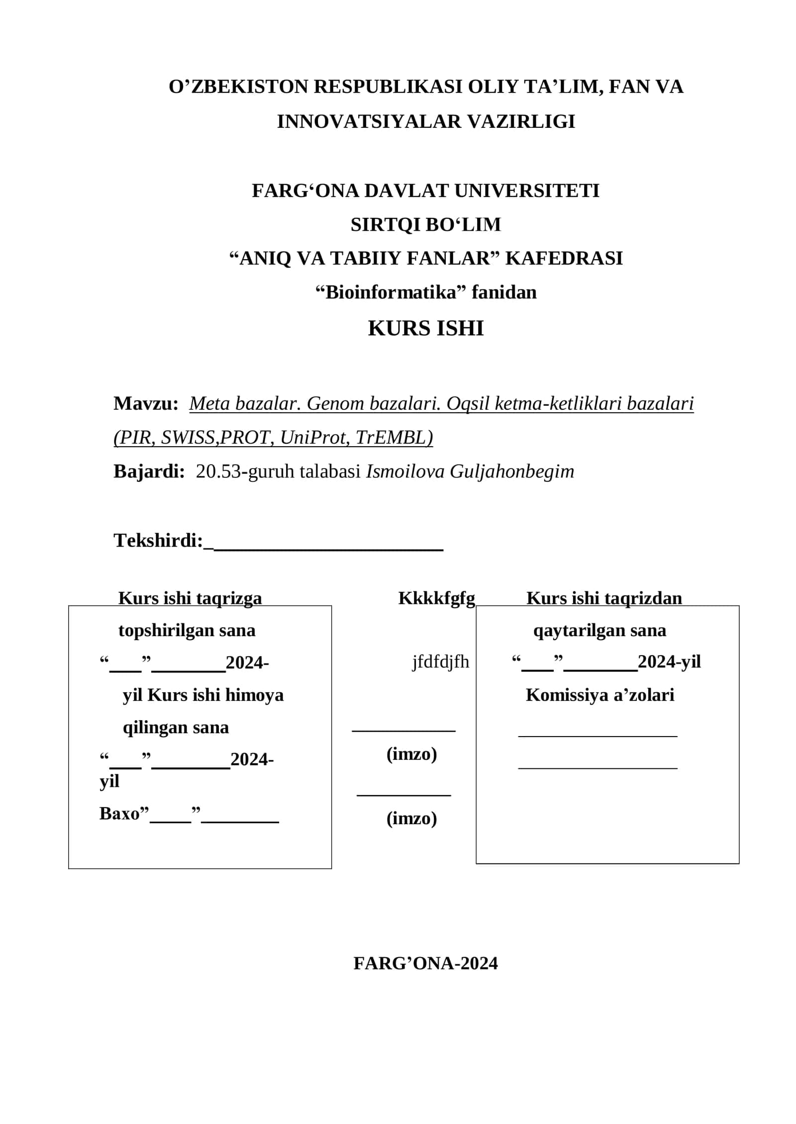 Meta bazalar. Genom bazalari. Oqsil ketma-ketliklari bazalari 1