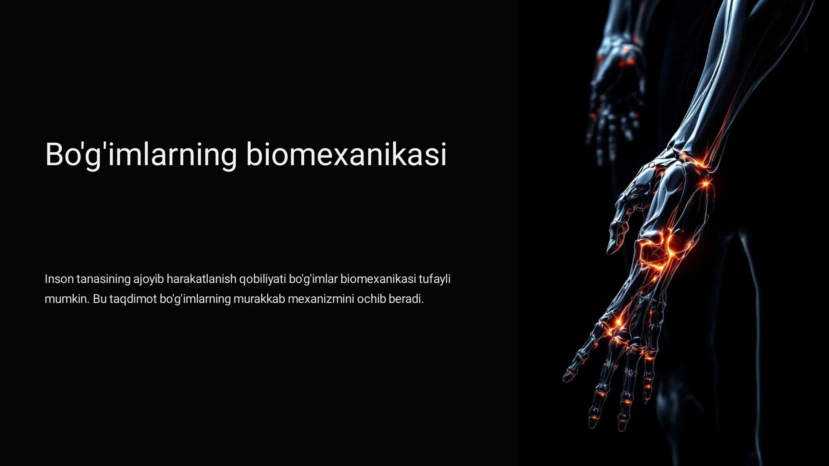 Bo'g'imlarning biomexanikasi 1