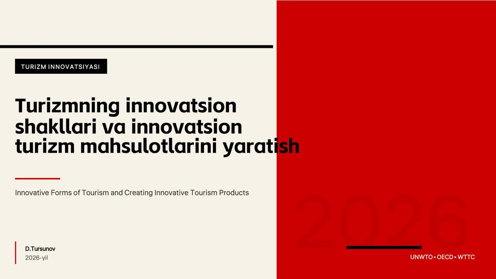 TURIZM INNOVATSIYASI 1