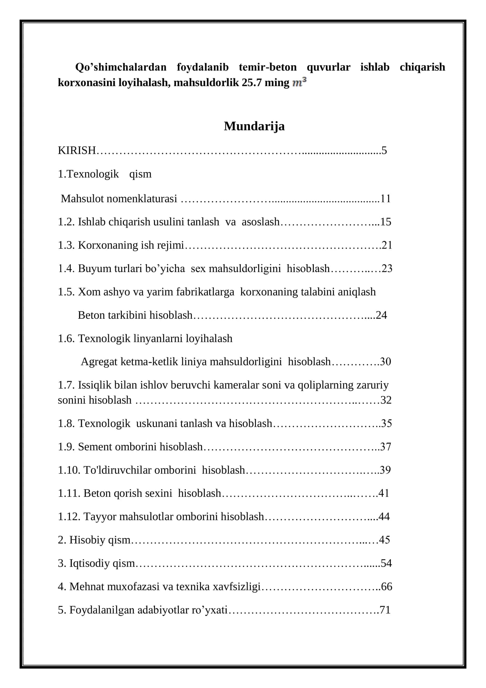 Temir-beton quvurlar ishlab chiqarish 1