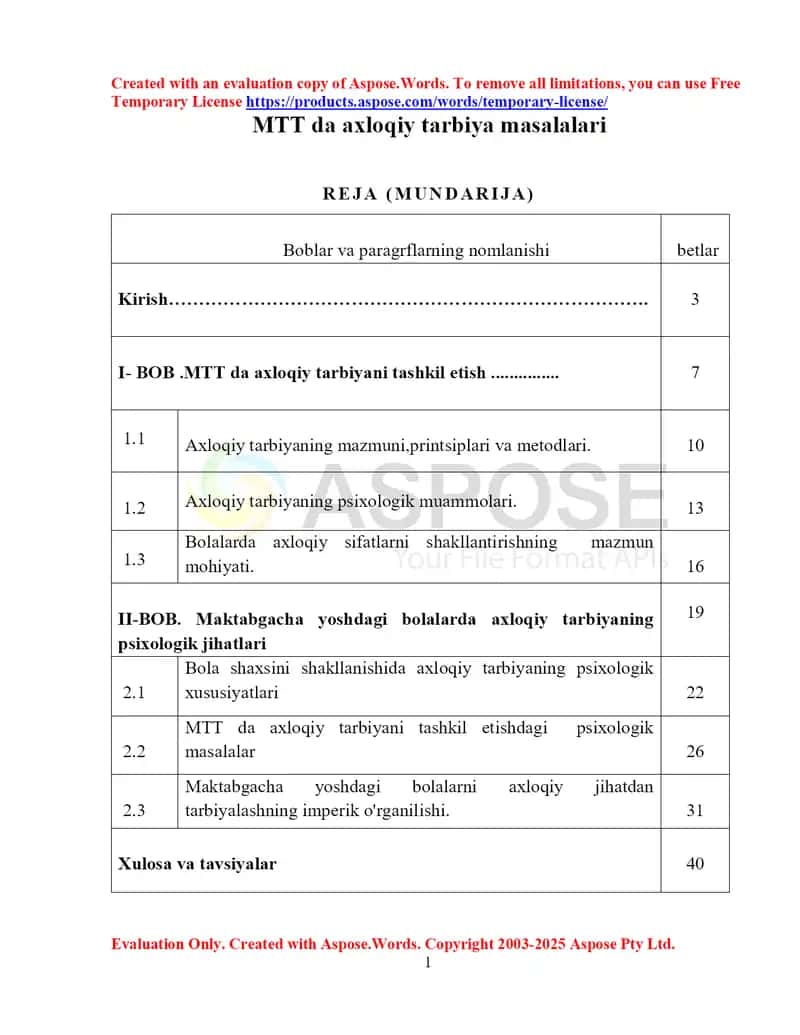 MTT da axloqiy tarbiya masalalari 1