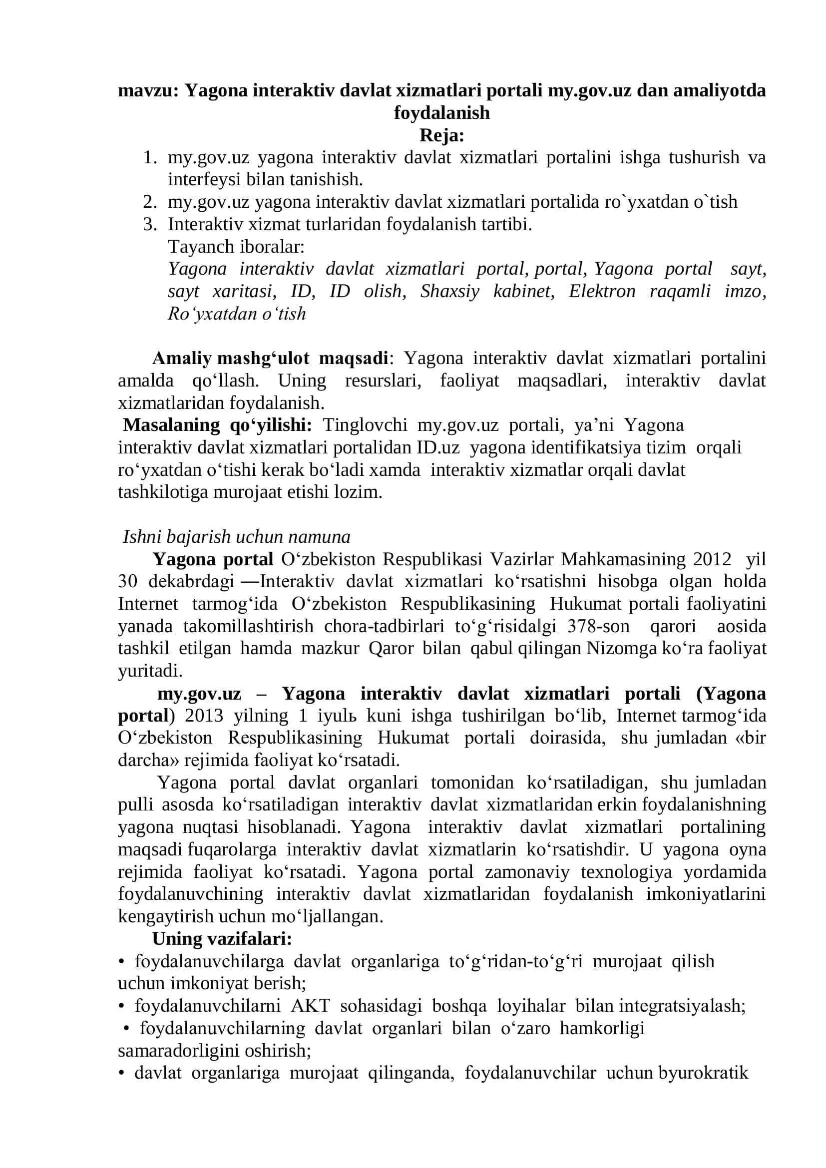 Yagona interaktiv davlat xizmatlari portal 1