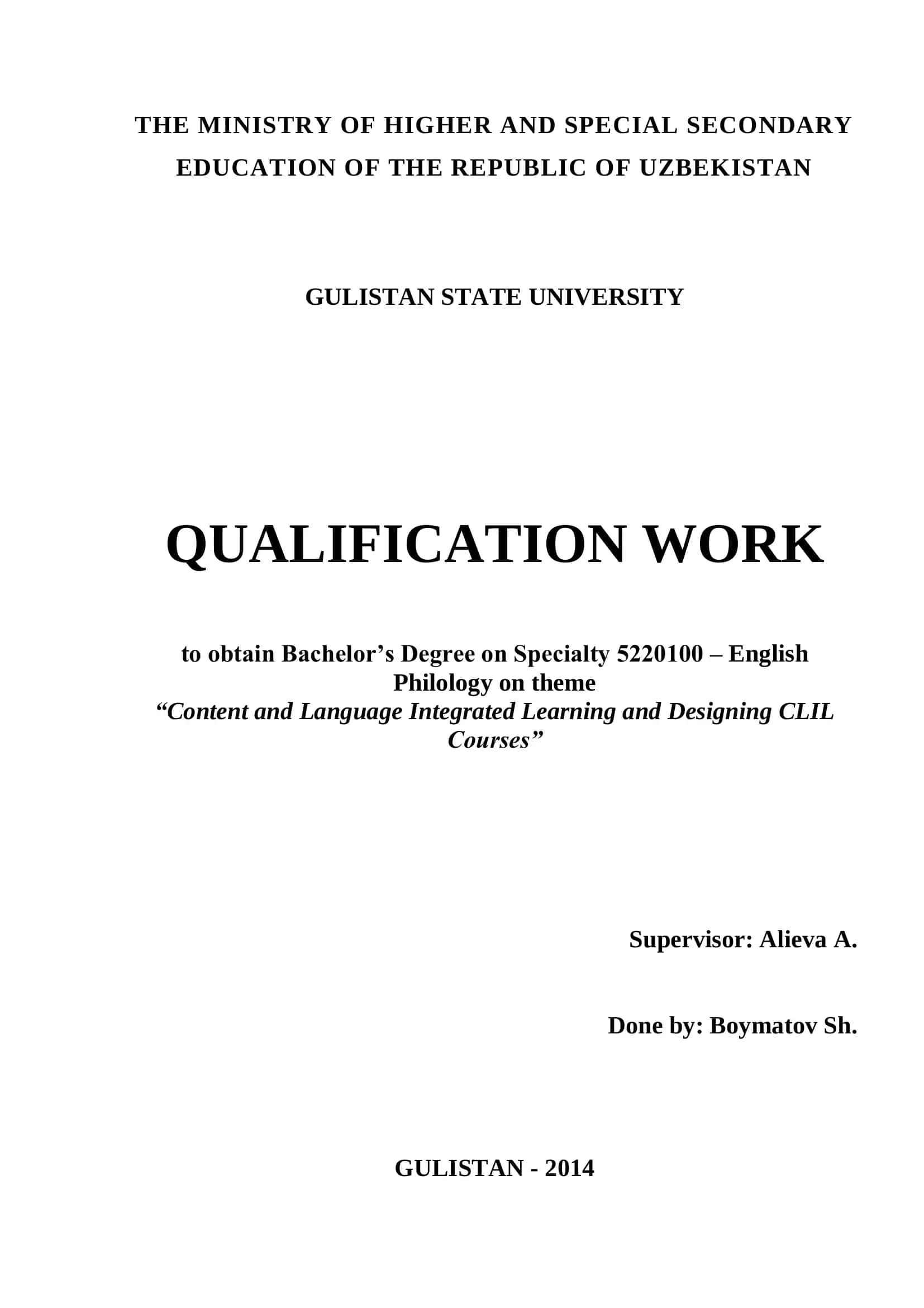 QUALIFICATION WORK 1