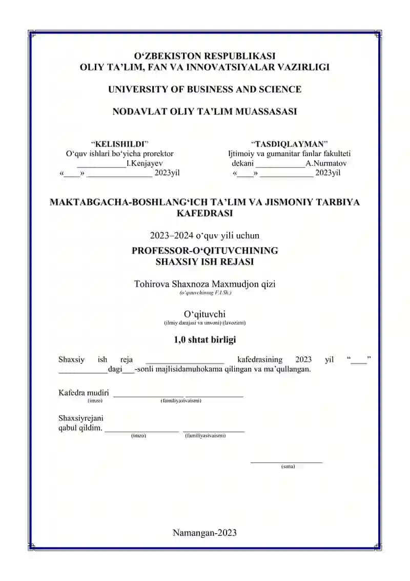 MAKTABGACHA-BOSHLANG‘ICH TA’LIM VA JISMONIY TARBIYA