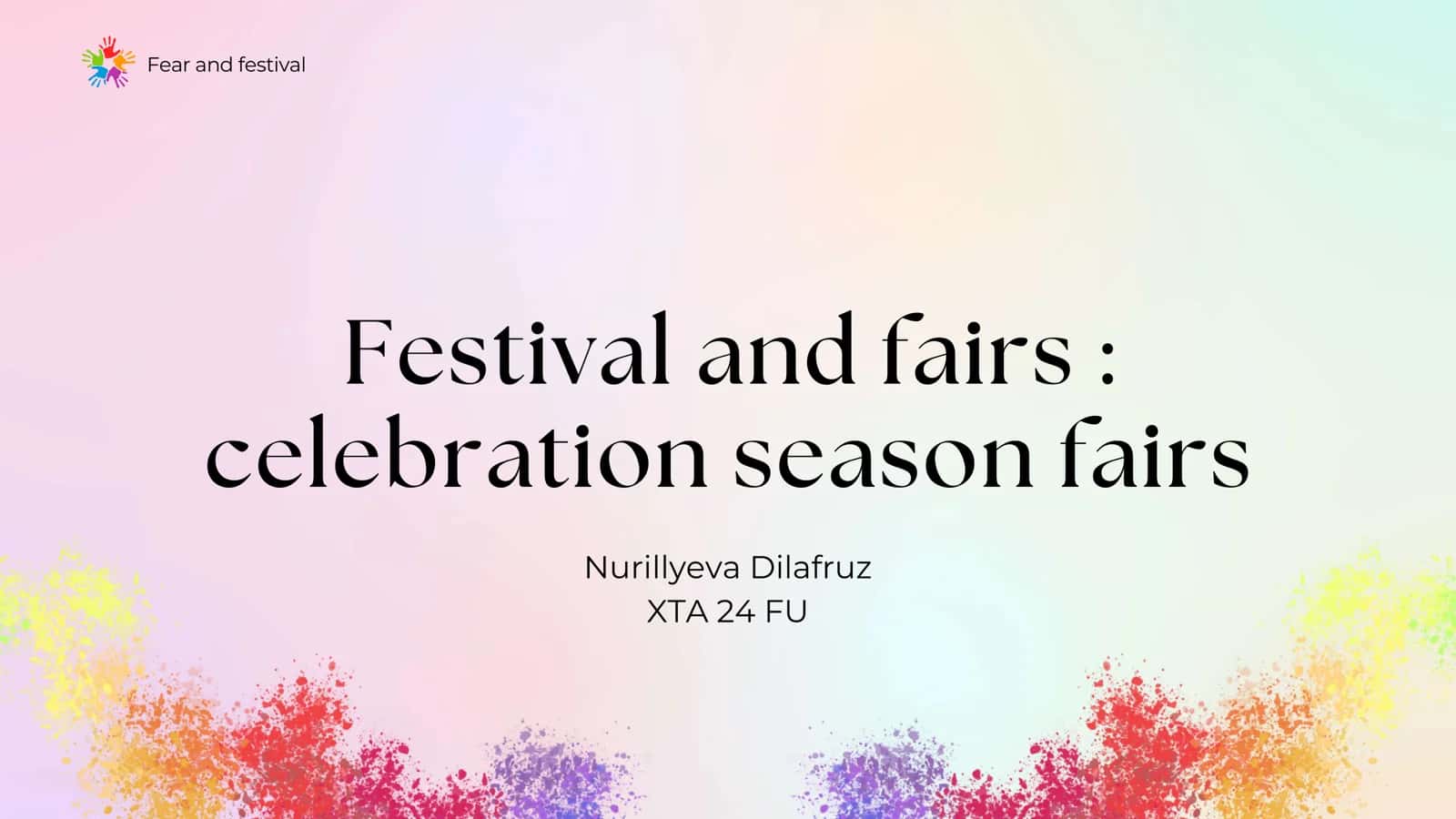 Festival and Fairs 1