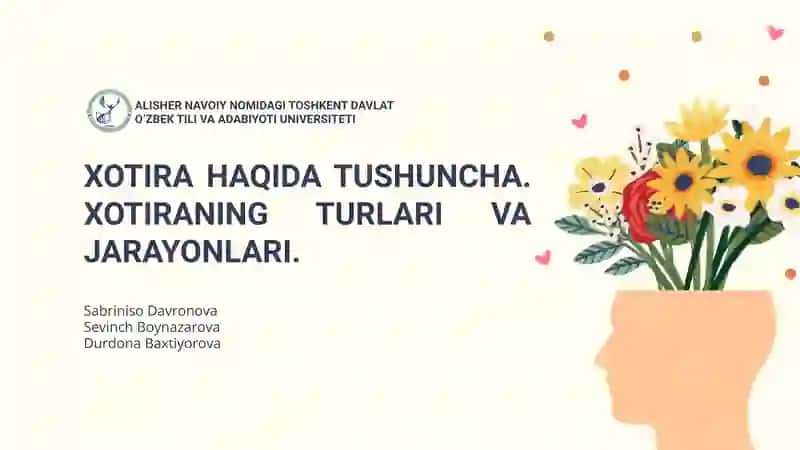 Xotira Haqida Tushuncha
