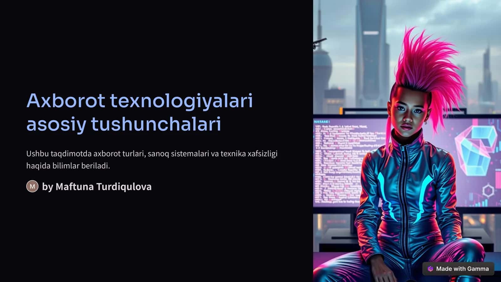 Axborot texnologiyalari 1