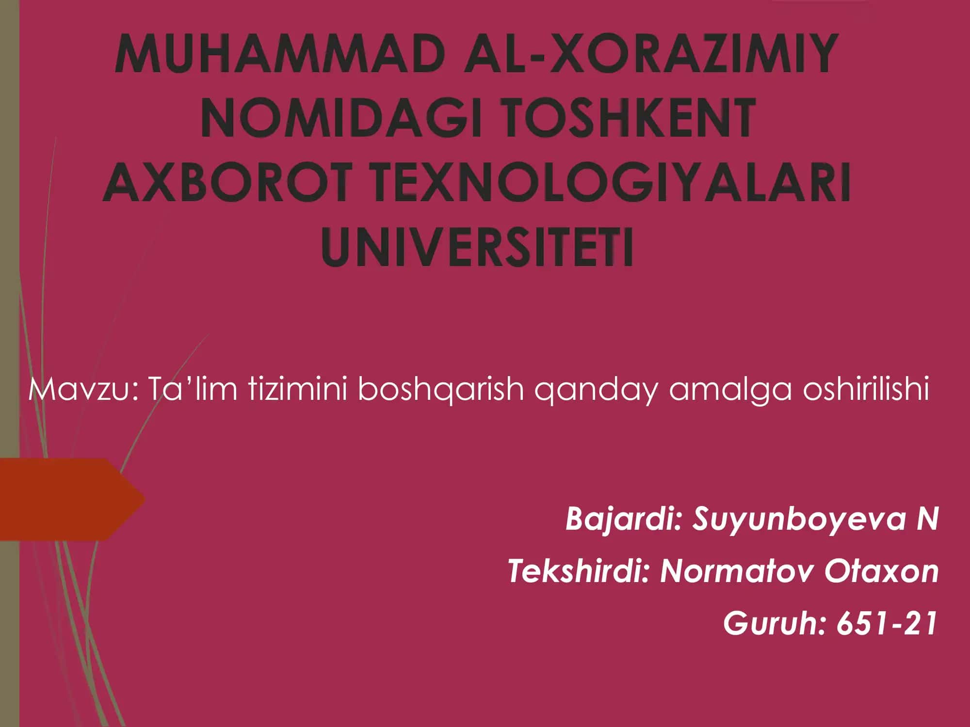 Ta'lim tizimi 1
