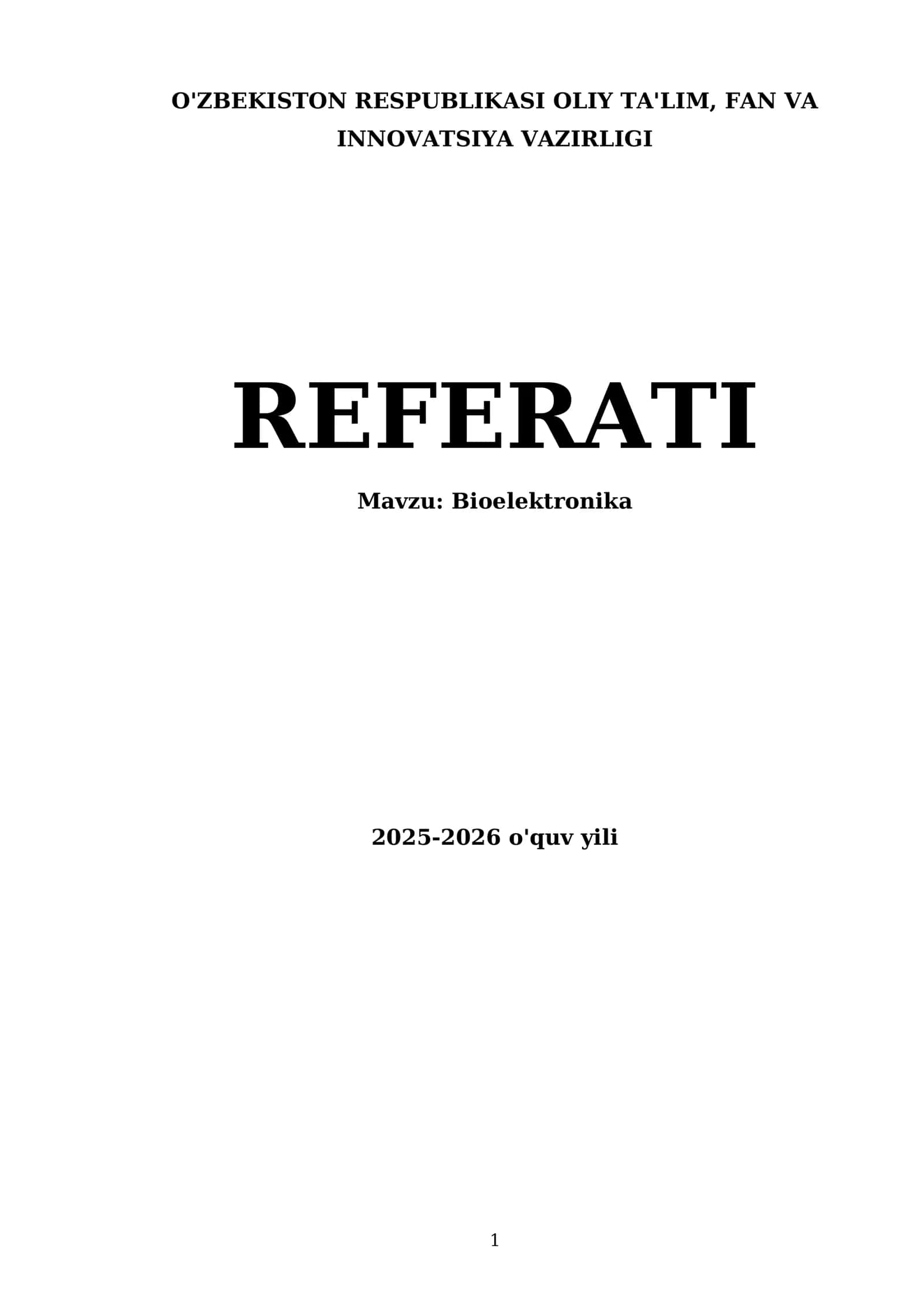 Bioelektronika 1