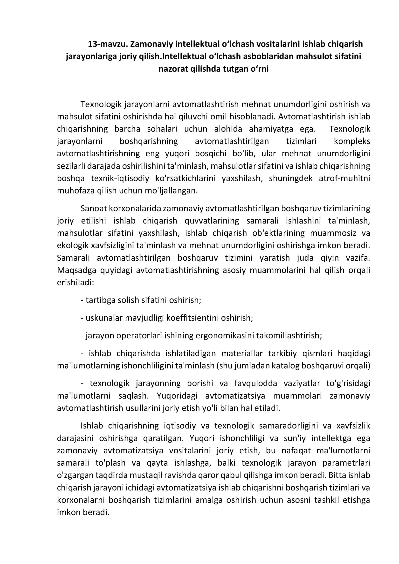 Zamonaviy intellektual o‘lchash vositalarini ishlab chiqarish 1