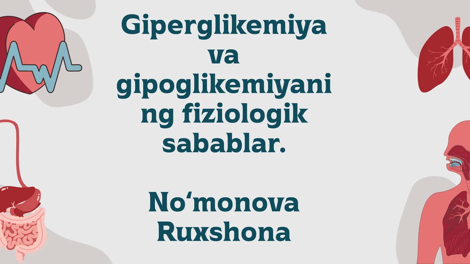 Giperglikemiya va gipoglikemiyani fiziologik sabablar 1
