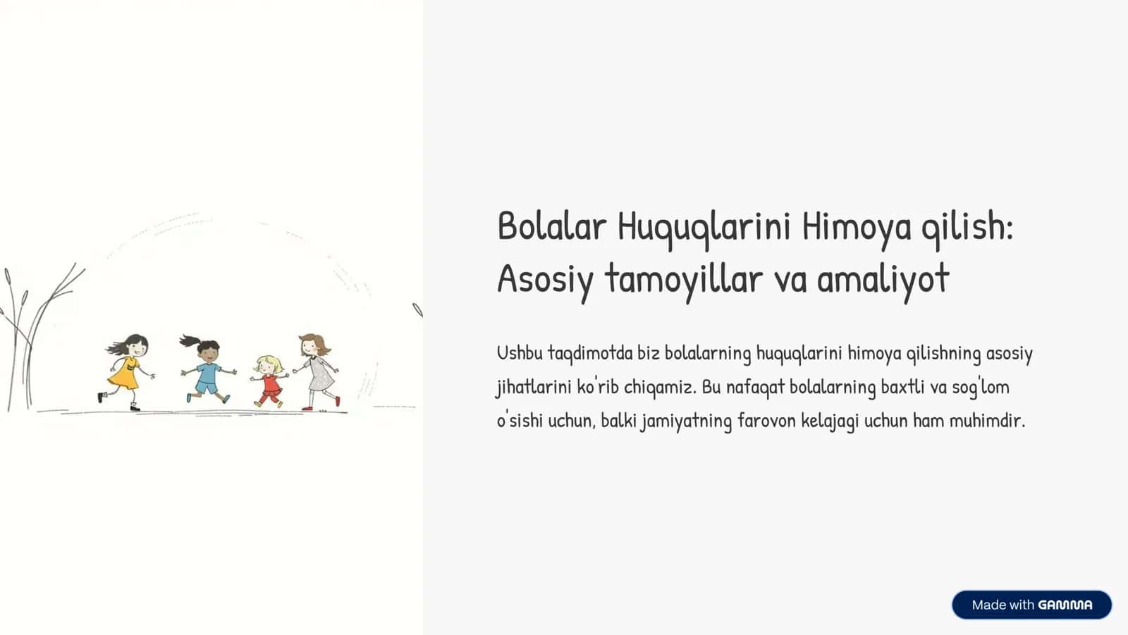 Bolalar Huquqlarini Himoya qilish: Asosiy tamoyillar va amaliyot 1