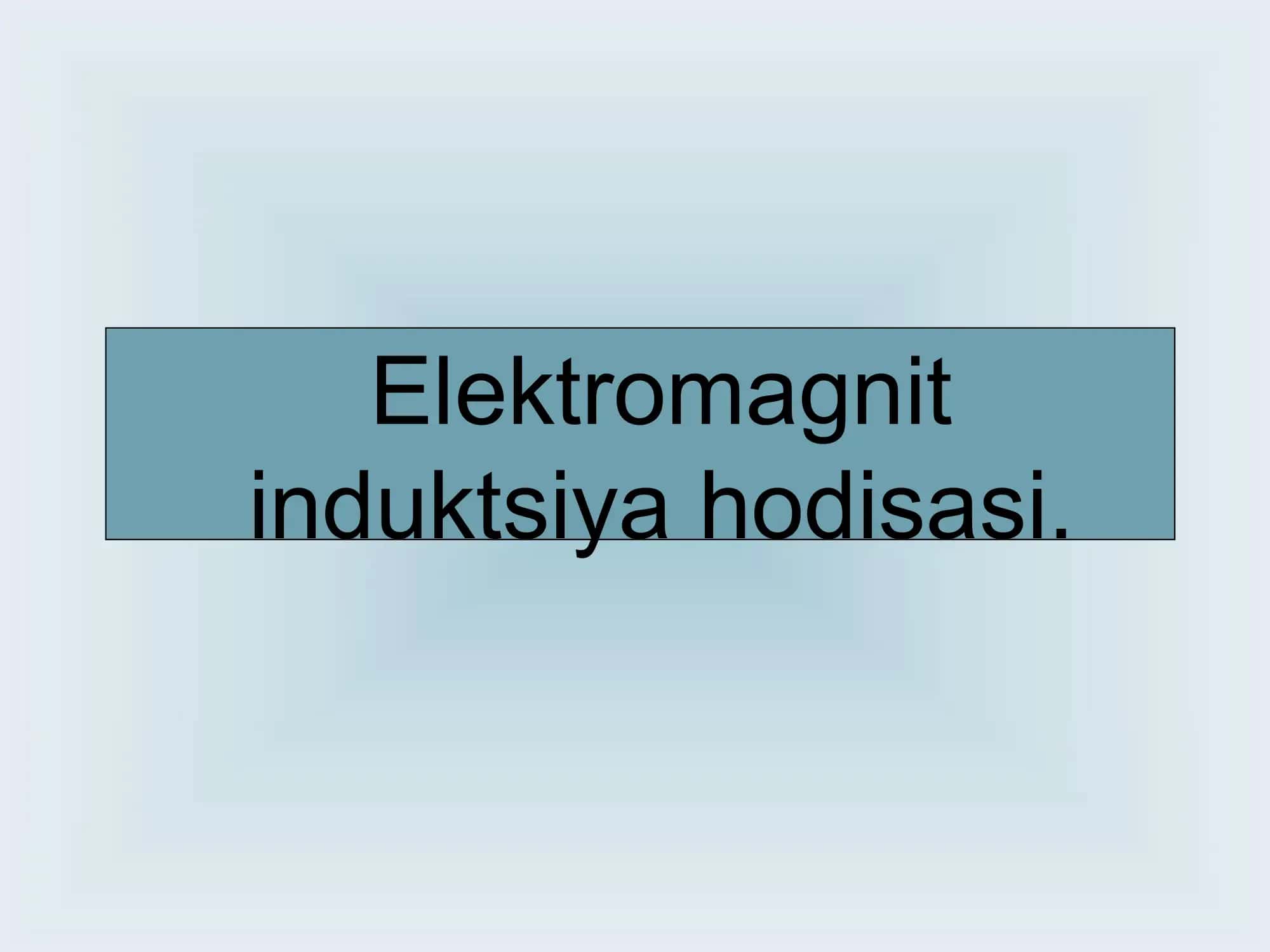 Elektromagnit 1