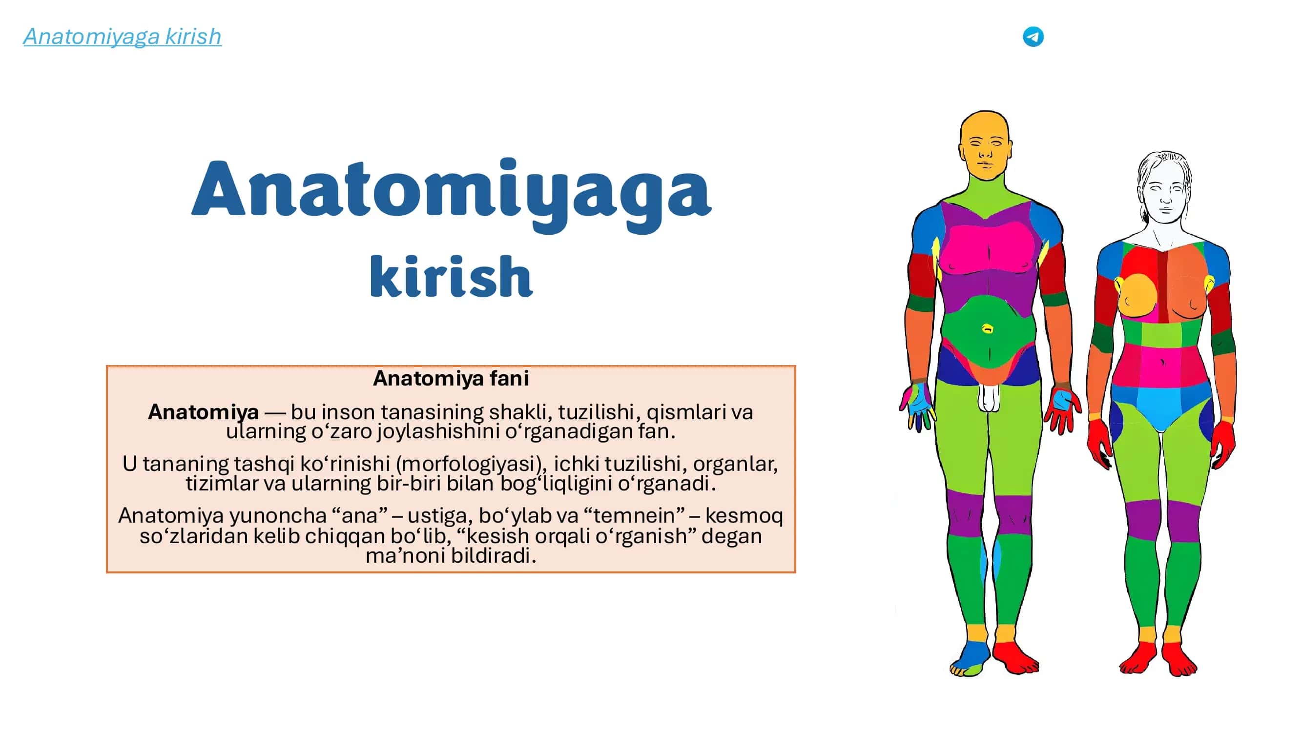 Anatomiyaga kirish 1