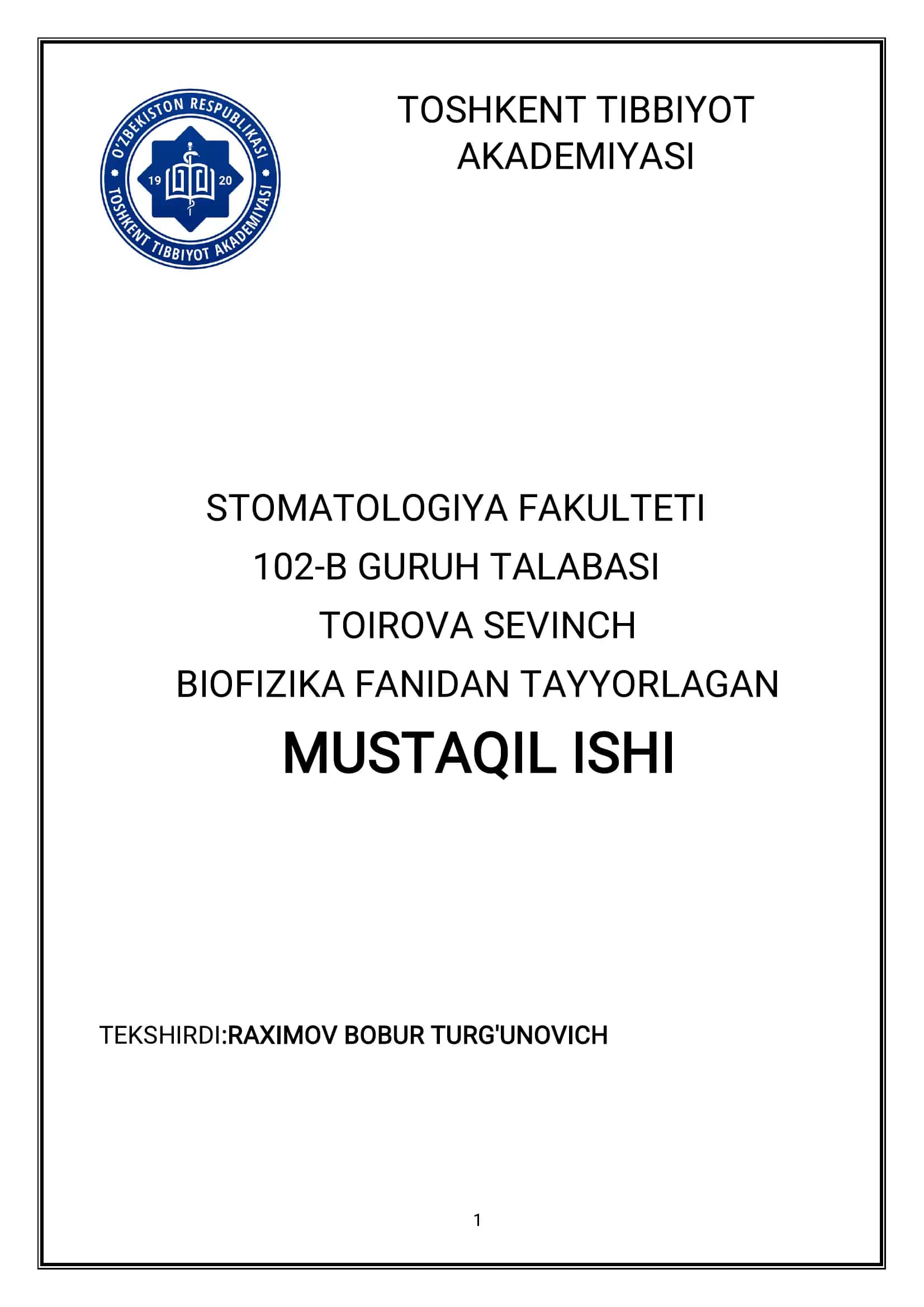 Biologik to'qimalar va suyuqliklarning o‘zgarmas tokda elektr o‘tkazuvchanligi 1
