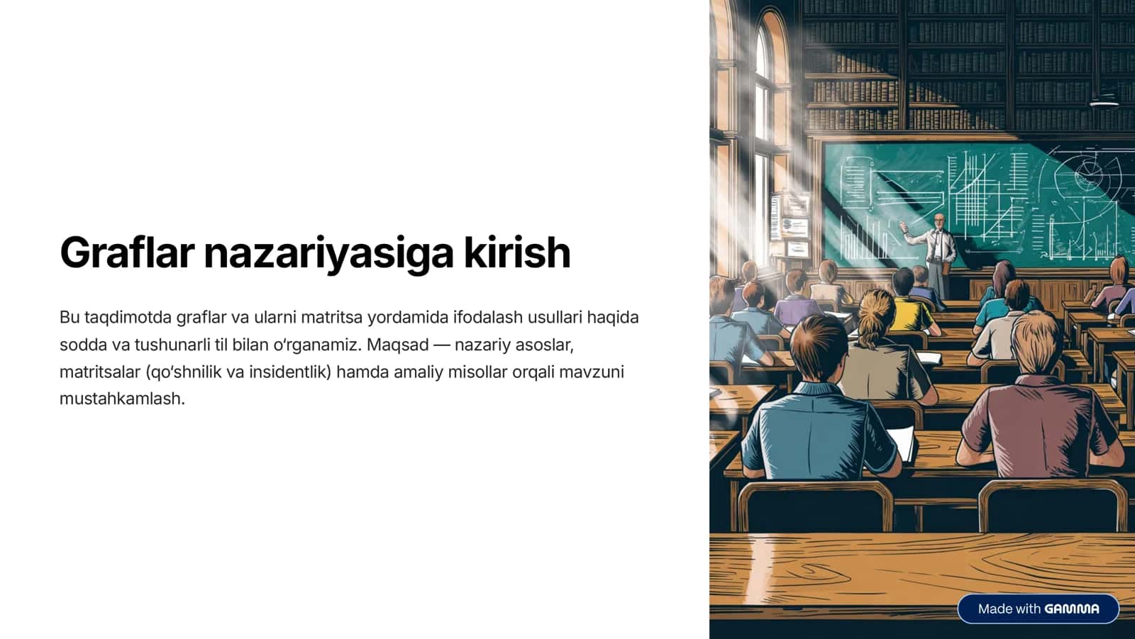 Graflar nazariyasiga kirish 1