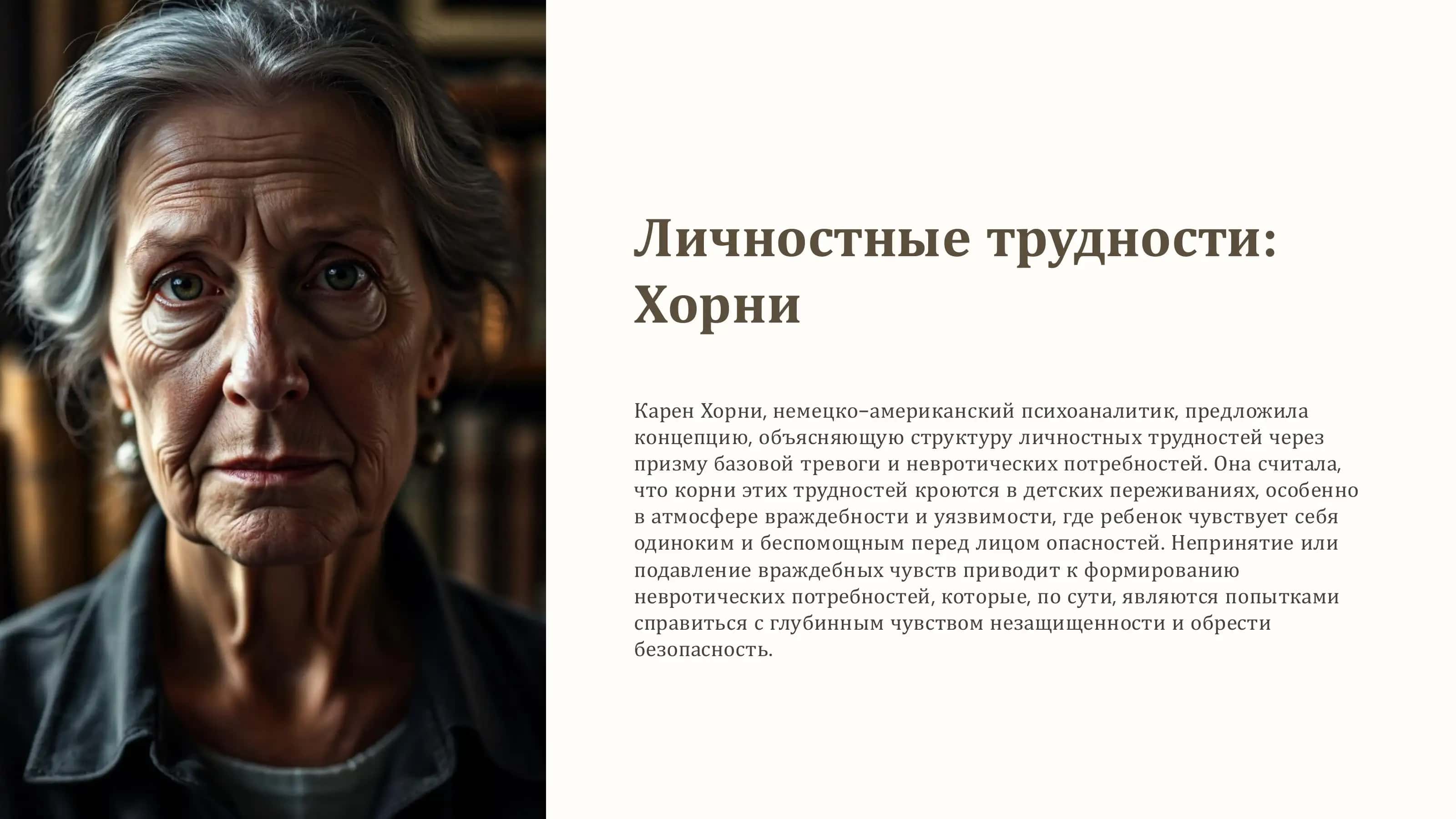 презентация на тему: Структура личности по К.Хорни 1