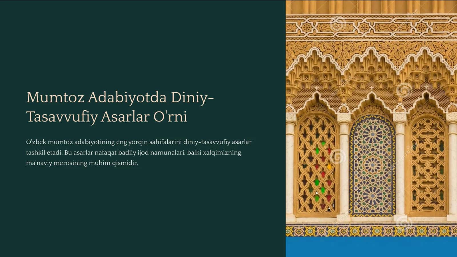 Mumtoz Adabiyotda Diniy-Tasavvufiy Asarlar O'rni 1
