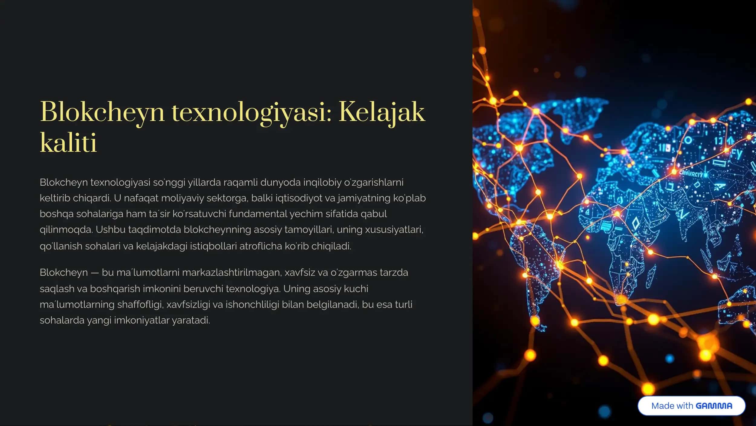 Blokcheyn texnologiyasi: Kelajak kaliti 1