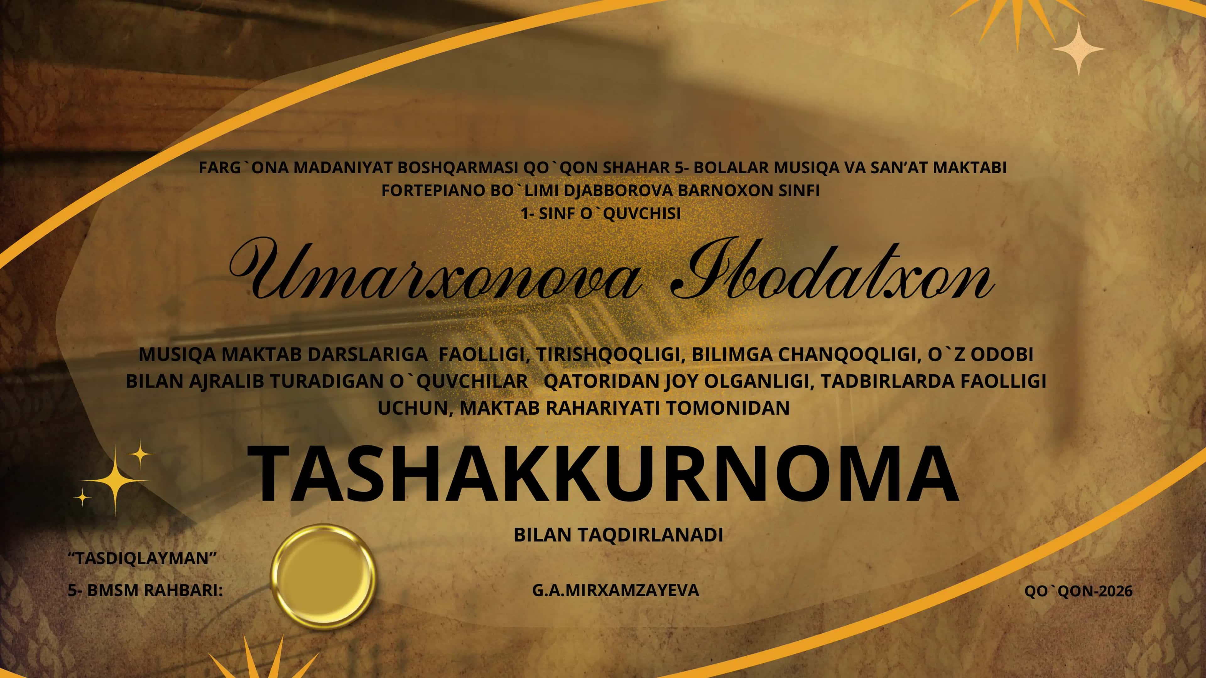 tashakkurnoma 1