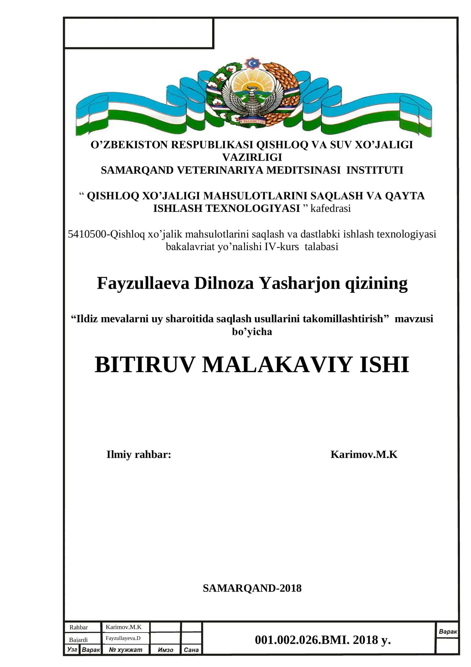 Ildiz mevalarni uy sharoitida saqlash usullarini takomillashtirish 1