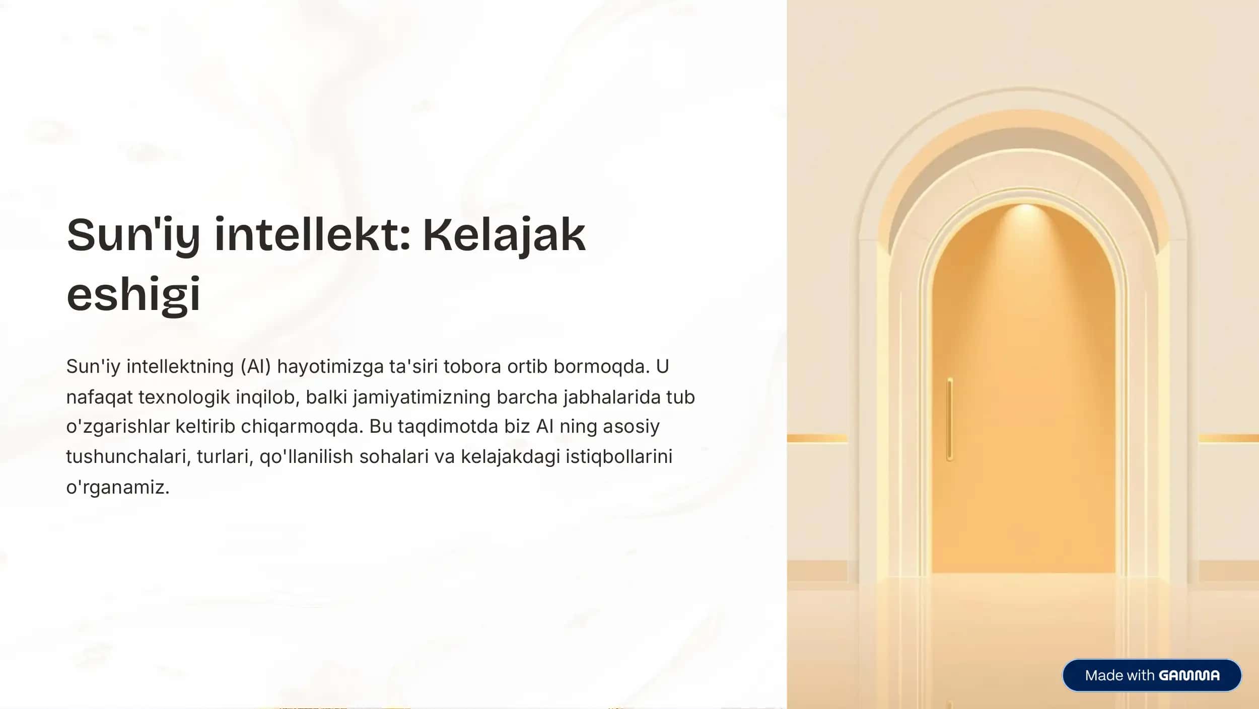 suniy intellekt kelajak eshigi 1