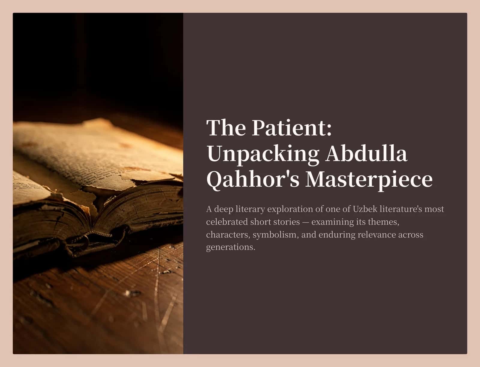 The Patient 1