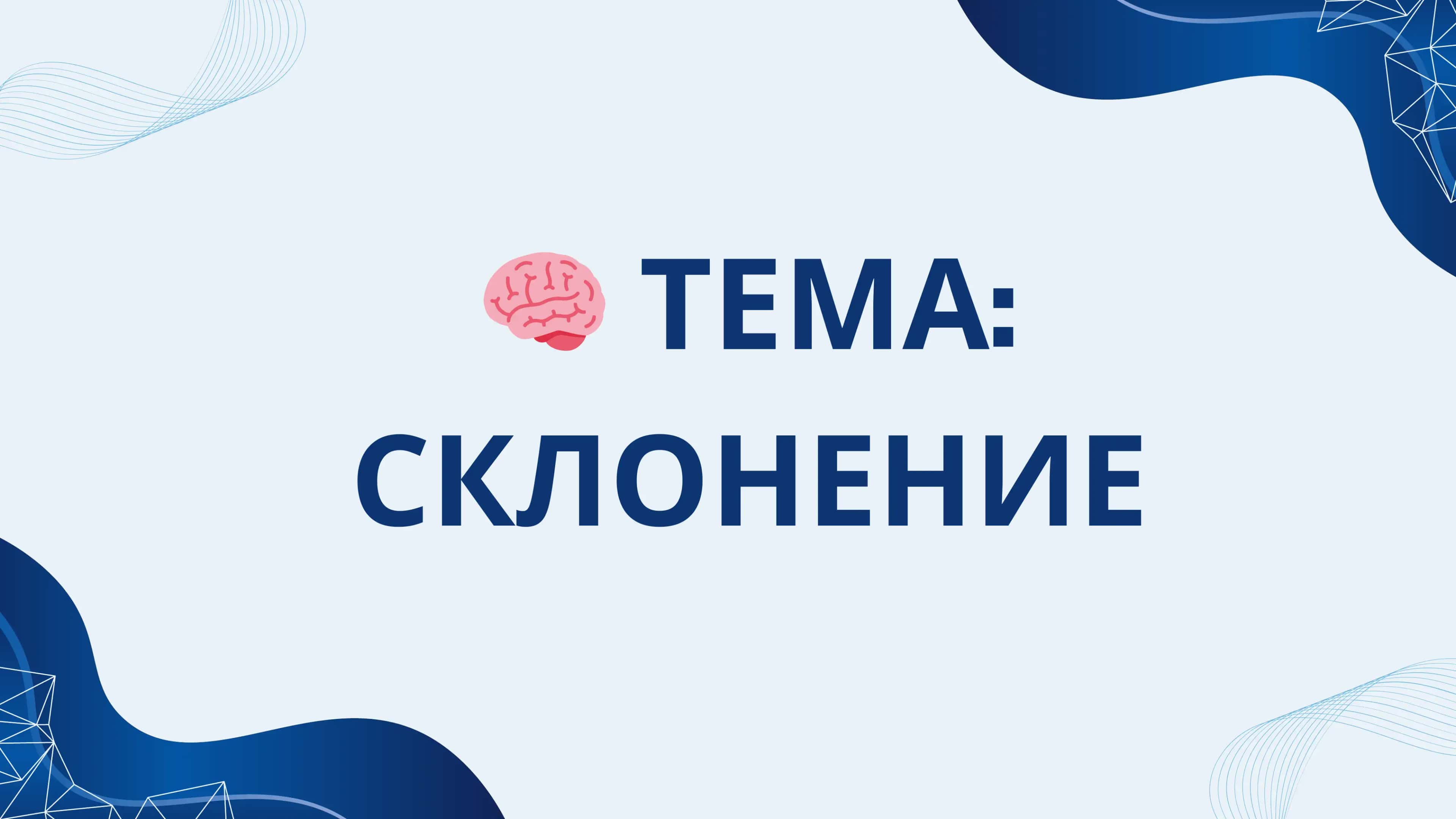 Склонение 1