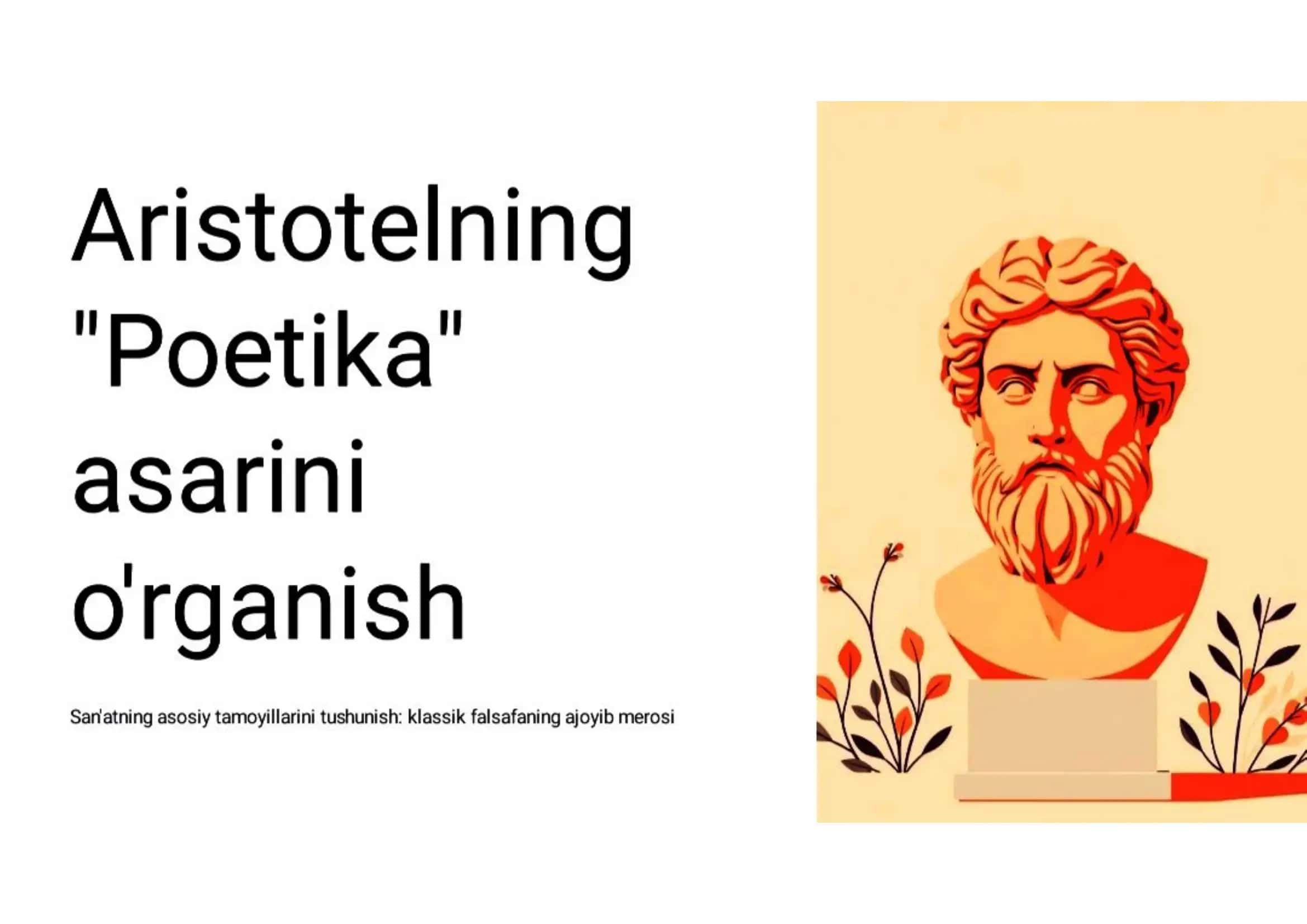 Aristotelning Poetika asari 1