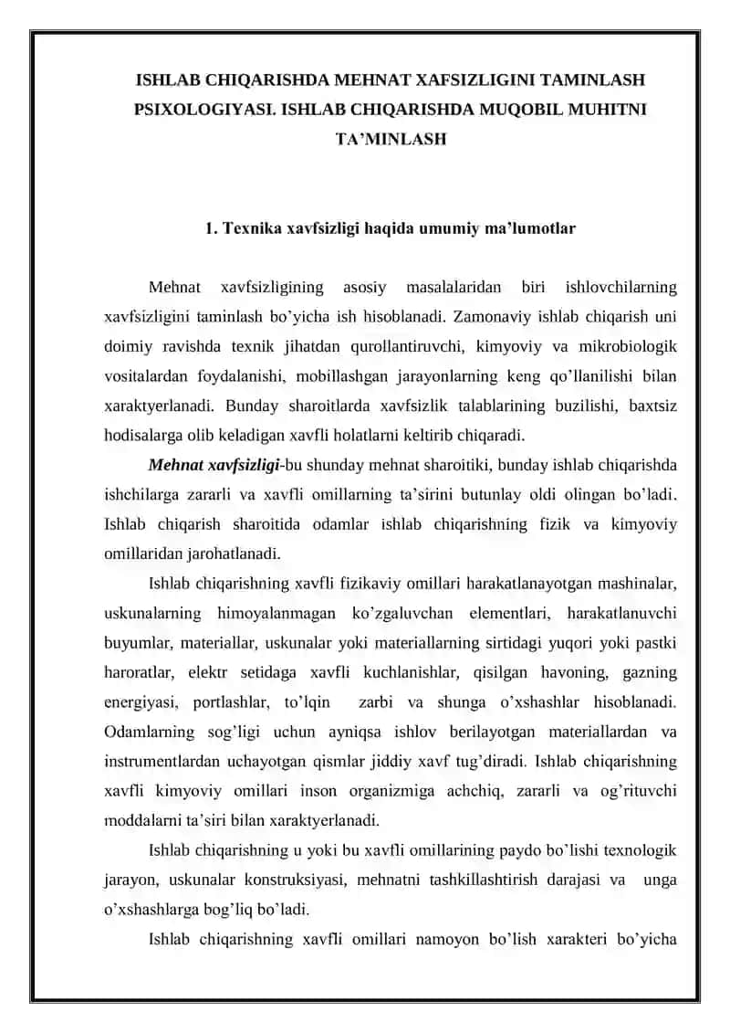 Mehmat Xafsizligi Psixologiyasi