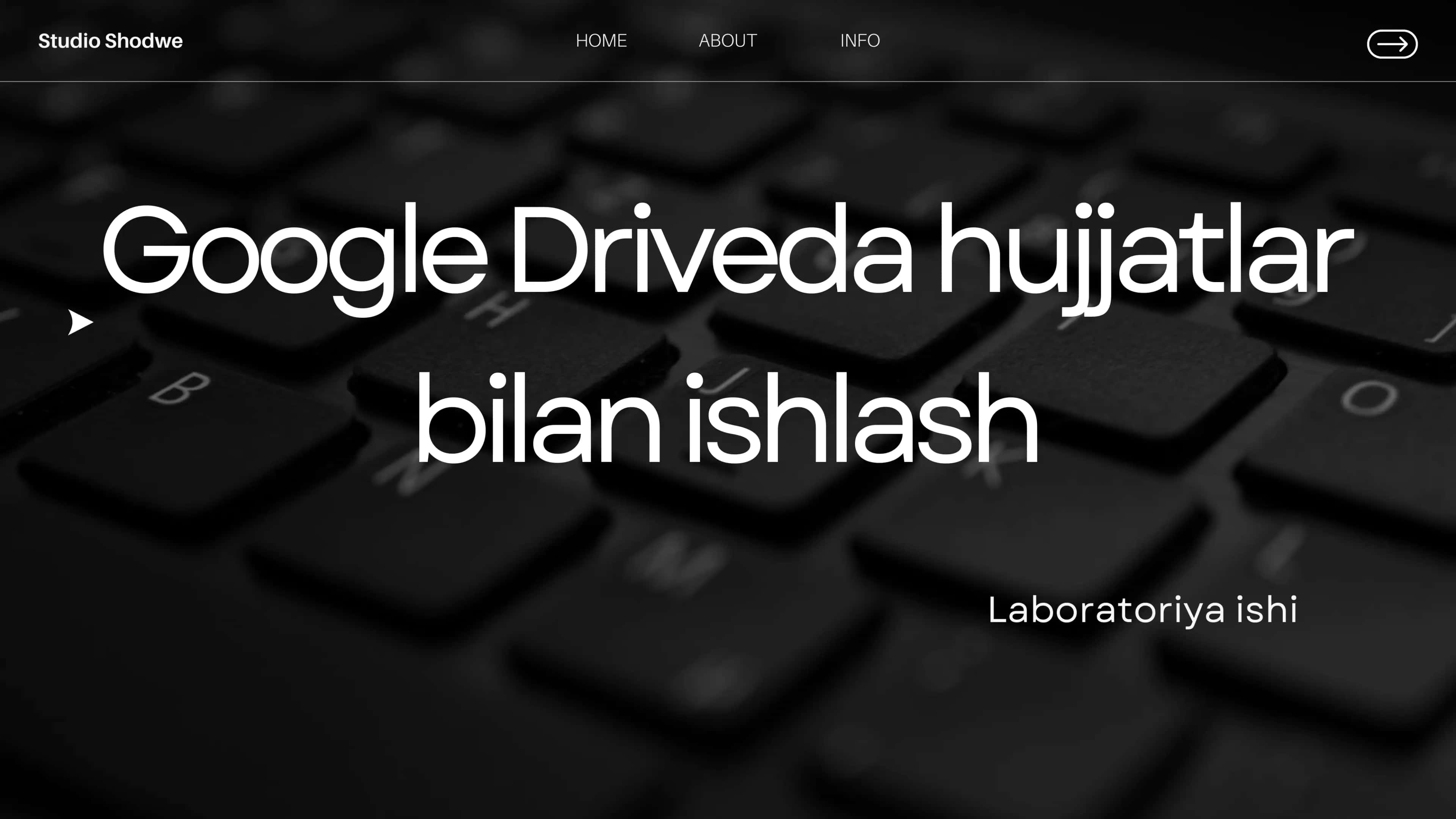 google driveda ishlash boʻyicha laboratoriya ishi 1