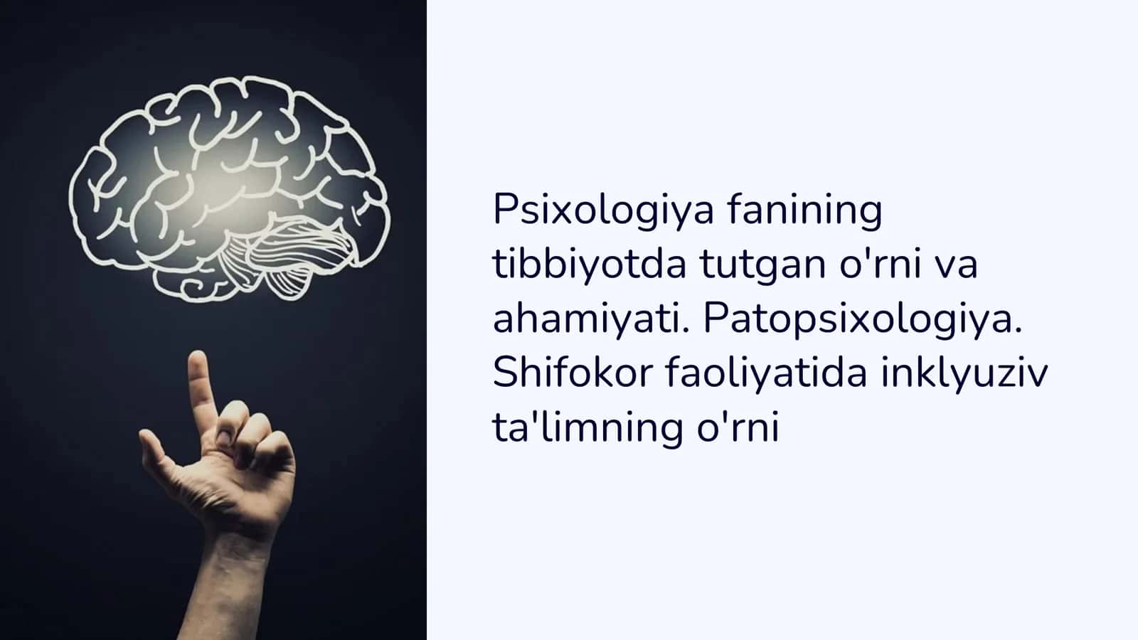 Psixologiya fanining tibbiyotda tutgan o'rni 1
