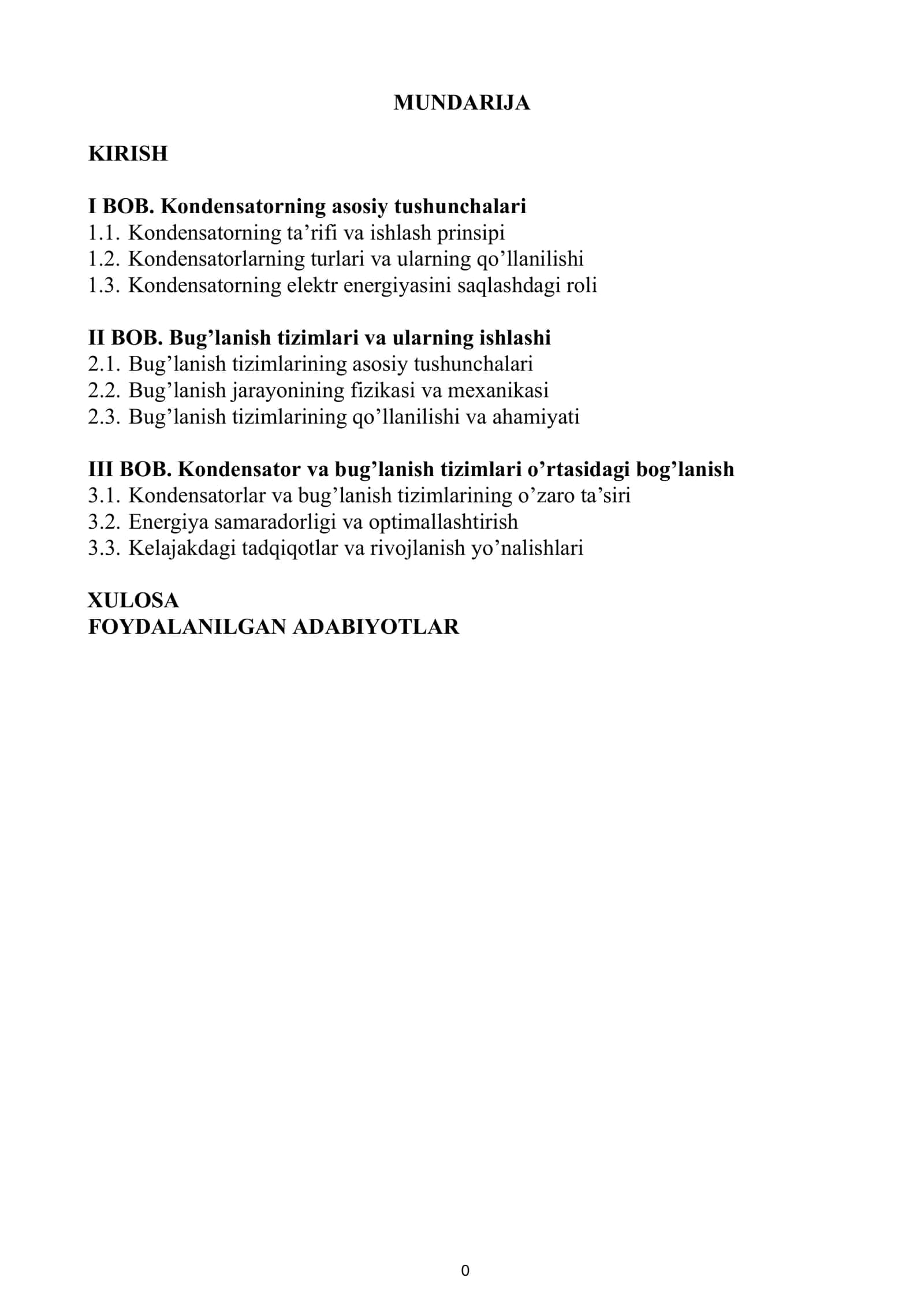 Kondensator va bug’lanish tizimlari 1
